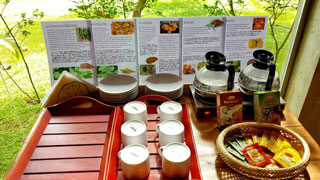 High Tea is offered in evenings at Karunakarala