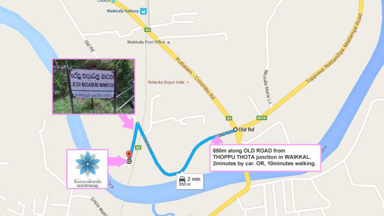 Karunakarala Ayurveda Resort Access Map