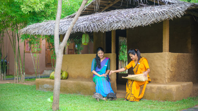 Replica of a village house of ancient Sri Lanka